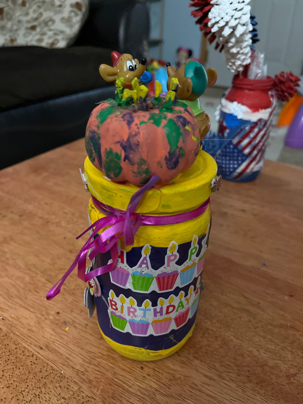 Birthday mice cake