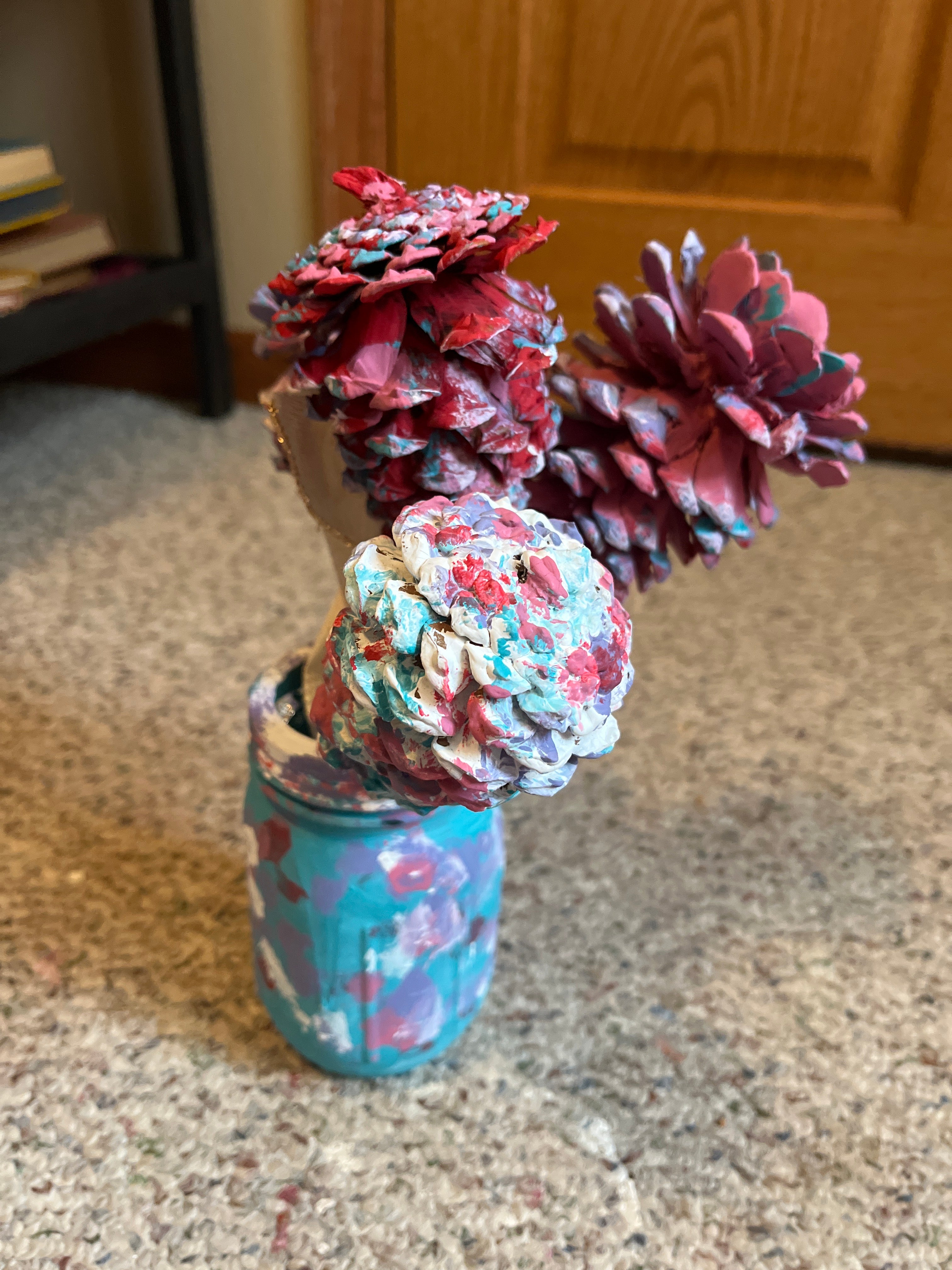 Pinkish cones