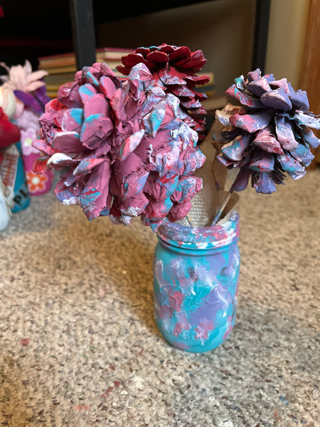 Pinkish cones